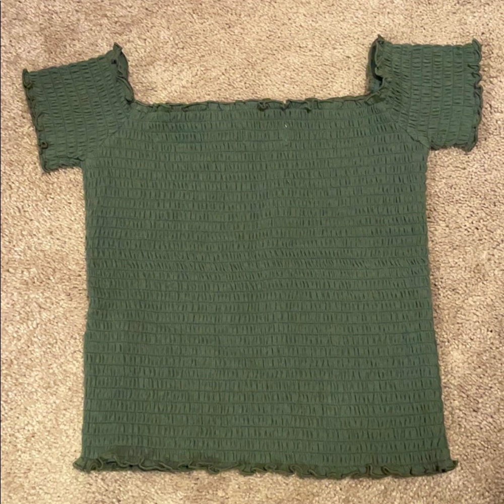 Holister Smocked Tube Top with Sleeves